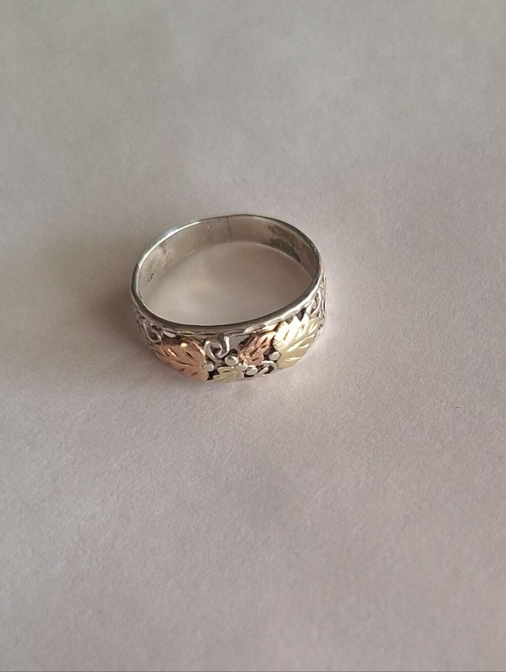 No Offers Low Price Black Hills Gold Sterling Silver Men’s Ring Size 9.5 RGC - Picture 6 of 12